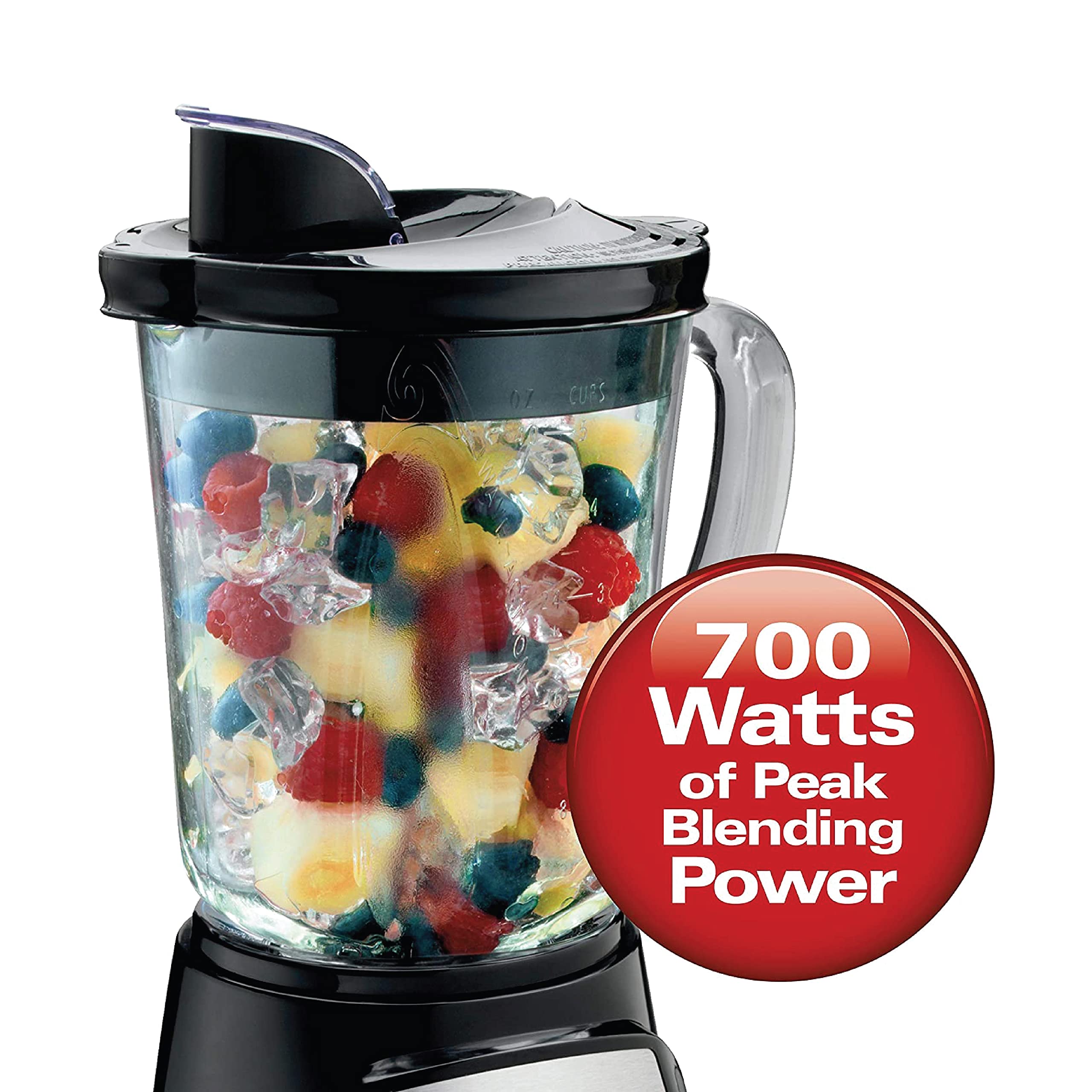 Hamilton Beach 1.4L Multiblend Blender With 12 Functions For Puree, Crush Ice هاملتون بيتش خلاط متعدد الخلطات سعة 1.4 لتر مع 12 وظيفة للهرس وسحق الثلج والمخفوق والسموذي Hamilton Beach 1.4L Multiblend Blender With 12 Functions For Puree, Crush Ice هاملتون بيتش خلاط متعدد الخلطات سعة 1.4 لتر مع 12 وظيفة للهرس وسحق الثلج والمخفوق والسموذي
